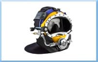 Commercial Diving Helmet Setup