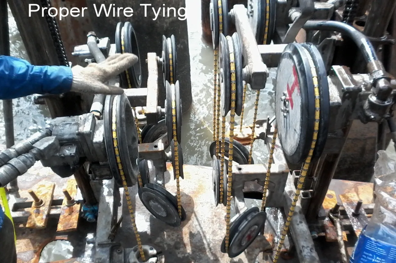 Diamond Wire Cutter Rigging