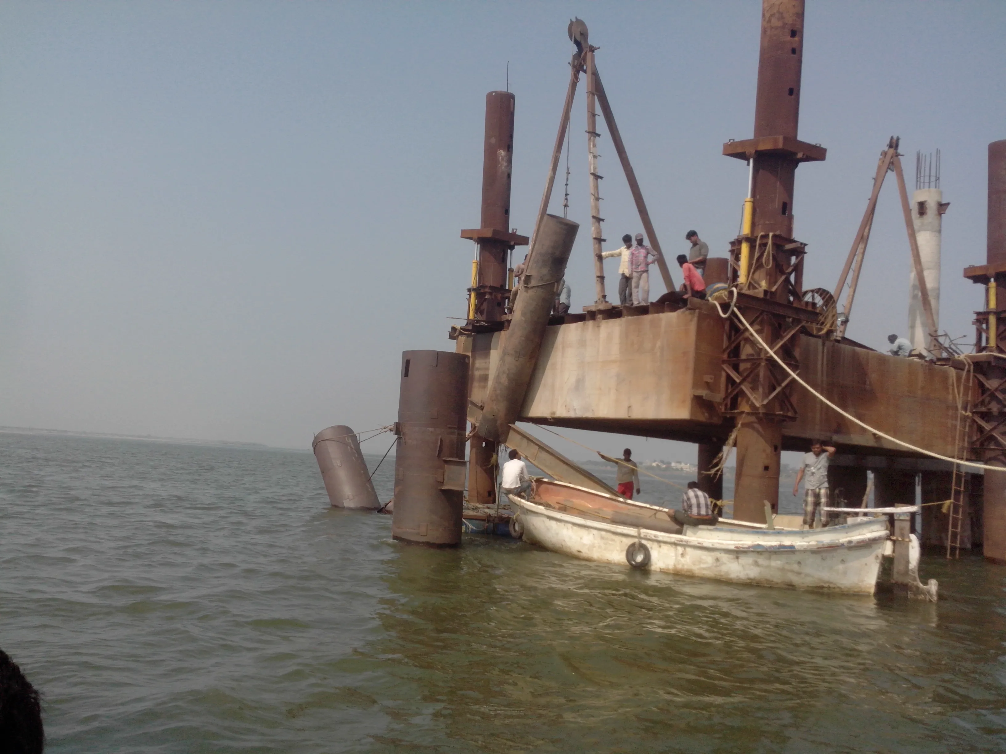 Marine Piling Construction Platform